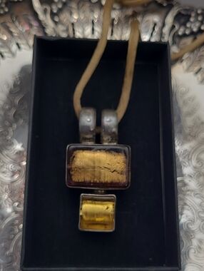 Sterling Murano Glass Demucha Necklace